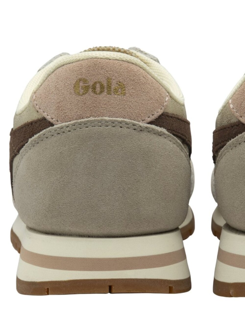 Gola Classics Women's Daytona Blaze Sneakers in Gold/Dark Brown/Cameo - Picture 5 of 11